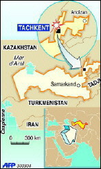 Carte de l'Ouzbkistan